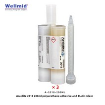 Araldite 가볍게 변성 액체 폴리우레탄 PU 2 접착제 우수한 UV 안정성 본딩 열가소성 고무, [02] 3Pc200mlandMixer