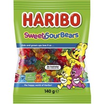 하리보 Haribo 스윗 앤 사워 베어 츄잉 젤리 하리보젤리 140g 7팩 총 980g, 7개