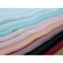 대폭 실키 사틴 무지 노방 오간자 원단 9종 FJ-116, 피치(복숭아)