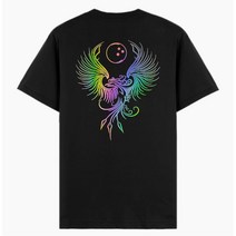 볼링 티셔츠 피닉스 홀로그램 볼링크루 메쉬 기능성 면티