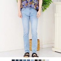 넘버나인 플레인 워싱 일자핏 청바지