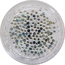 네일쎈 네일스톤파츠 아크릴 스톤 원형각 1.5mm 150pcs, 1개, 크리스탈 AB