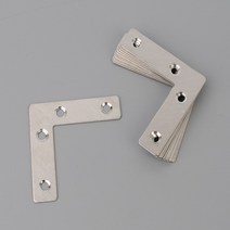 10P 60x60mm ㄱ자평철 앵글 연결브라켓 고정쇠 철물