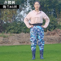 체스타장화 일치함 허리 방수 바지 반신 두꺼운 극 경량 의류 레인팬츠 낚다 고기를 잡다 포크 배기 남자 323924916, 하팬츠 이웨스트 해란 85 레이스
