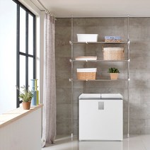 베이직 접이식 김치냉장고&세탁기선반 3단, 단품