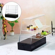 편의점온장고 푸드쇼케이스 1:6 1:12 인형 집 미니어처 푸드 케이크 캐비닛 쇼케이스 주방 가구 찬장 장식, 03 C