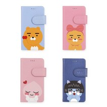 고급스럽고 귀여운 케이스 슬림 카드 수납 마그네틱 잠금 카카오프렌즈 하트 컬러다이어리 시즌2 PD