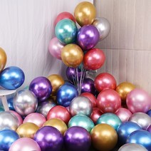 생일 풍선 레터링 파티룸 웨딩 장식 50pcs 더블 레이어 빨간 헬륨풍선 브라이덜샤워, 09 12inch Mix