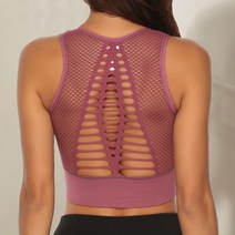 피트니스 여성 t셔츠 운동 스포츠 브래지어 요가 조끼 Backless 솔리드 빠른 드라이 러닝 체육관 셔츠 탱크 탑, [02] S, [09] Light Pink