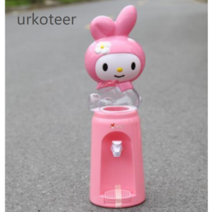 urkoteer귀여운 캐릭터 물통 탁상용정수기 키티 마이멜로디 도라에몽 텀블러 사무실 책상 조카 선물, .ml, 핑크 헬로 키티 2