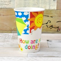 콜라컵 콜팝컵 16온스음료컵 슬러시종이컵 500개(뚜껑별도), 1개, DK16온스음료컵