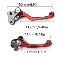 접이식전기자전거 세발전기자전거혼다 용 매트 색상 RF250R RF 250 450 R 2007-2022 접이식 브레이크 클러, 09 Black CRF250R 09-22, 한개옵션1