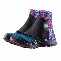 Keep outdoor 1 쌍의 로우 트레일 러닝 게이터 샌드프루프 앵클 경량 보호 반사 신발 커버 하이킹 워킹 마라톤용 464111, Black Rose