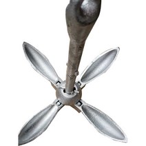 요트 닻 폴딩 10kg 앵커 녹슴방지 고무보트 앙카, 12kg 앵커 (로프 제외)