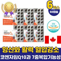 식약처 인증 코엔자임Q10 큐텐 60캡슐 건강기능식품 항산화 활력 비타민 높은 혈압 감소 코엔자임큐10 임신준비 코큐텐 코엠자임 유비퀴놀 영양제 청소년 50대 60대 부모님 40대