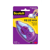 3M 스카치 한 손으로 쓰는 양면 테이프 017D 8.4mm x 8m, 30개