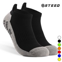 [스포츠 논슬립 미끄럼방지 발목 양말] 마라톤 트레킹 테니스, L 검정