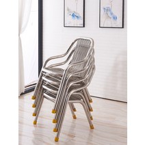경량 스텐 의자 등받이 식당 철제 야외 테라스 휴게실, 201 레저 의자 2.7kg