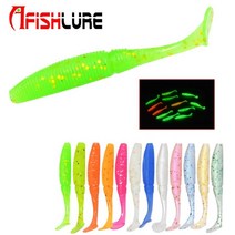 AfishLure 야광쉐드웜 50/75mm 2/3inch, 75mm(3inch), 9