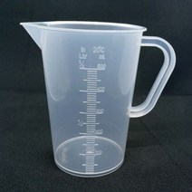 계량컵 플라스틱 비커 PP 비이커 50 100 250 500ml 1 2 3 5L, 3L(손잡이)