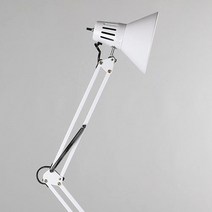 태영엘에스 관절 LED 집게 거치 조명 탁상 스탠드 작업 제도 조명화이트 학습용, 화이트(램프 미포함)