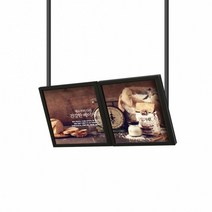 LED배너 라이트패널 개폐식 입간판 천정 벽걸이 MELH-5050 광고판 메뉴판 전시 안내, 2개, 백색