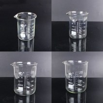 붕규산 유리 비커 100ml 200ml 500ml 1 세트 화학 실험 내열성 실험기구 실험실 장비, 1 set