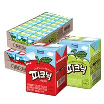 [블루존] 매일유업 피크닉 사과 200ml 24팩 + 피크닉 청포도 200ml 24팩, 1세트