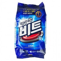 비트 분말세제 가루세제 3.2키로 리필 빨래세제 수퍼타이 세탁세제 퍼실, 단품
