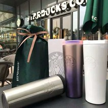 차쿠 스타벅스 에치드 텀블러 티스푼4종세트 선물포장, 화이트