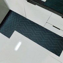 포그램 규조토 주방매트 싱크대 주방 욕실 화장실 발매트, 헤링본L(45x120cm)