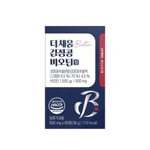 더 채움 검정콩 비오틴 600mg x 60정, 1박스