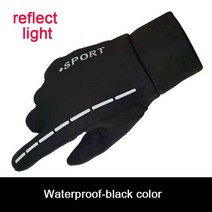 장갑 스포츠 헬스 Hot Winter Gloves for Men Women Motorcycle Cycling Windproof Touchscreen Full Finge, 11 type2-black_01 S