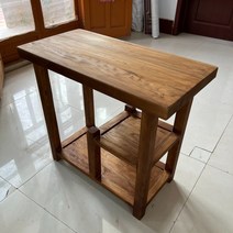 고제 고재테이블 고재상판 통원목식탁 카페테이블 느릅나무 복고풍 차 테이블 TP9471, O.80x40x70티테이블