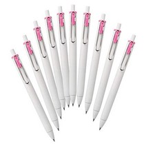 MITSUBISHI Pencil Mitsubishi 연필 젤 볼펜 Uniball One 0.38 베이비 핑크 10 Hako UMNS38.68, 1개, 상품명참조