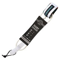 6-10ft 서핑 가죽 끈 sup 가죽 끈 서핑 다리 로프 서핑 보드 가죽 끈 tpu 스테인레스 회전식 풍선 패들 보드 longboard 발 로프, 7mm 9피트 흰색