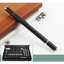 마그네틱 펜 피젯 스피너 키덜트 자석 볼펜 크리에이티브 pencil, 업그레이드 세트 - 블랙 pen