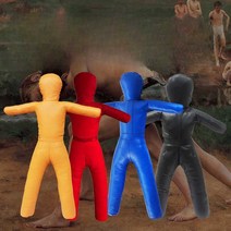 씨름더미 소방 주짓수더미유도더미 이종주짓수 더미 레드 MMA 더미인형 링, 1.진홍색 120cm (6KG)