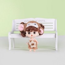 미니 10CM 인형 귀여운 얼굴 소녀 OB11 브라운 12MM 큰 안구 옷 또는 만 옷 장난감 선물 여아용, Only clothes, Caramel colour