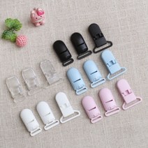 짱패브릭 (10개)플라스틱멜빵집게 클립-3size, 15mm연블루, 10개