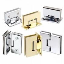 샤워부스 유리경첩 벽대유리경첩 스텐, 07_벽대유리경첩  T형 스텐 골드 [8T]