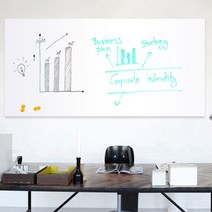 자석 화이트보드 시트지 자석 칠판 자석보드, 60x120 화이트보드