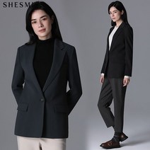 쉬즈미스 백 슬릿 원 버튼 자켓