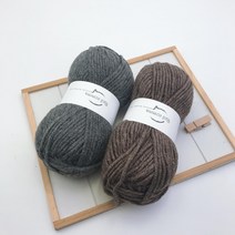 레드콤마 자라목도리뜨기 DIY패키지+대바늘8mm+대바늘6mm+돗바늘+라벨+동영상 뜨개질 DIY 패키지, 브라운, 1개