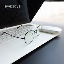아이쌔즈 블루스크린 차단 얇은 메탈테 사각 안경 BT PCS1