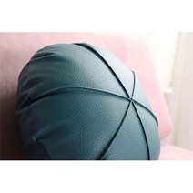 조브라운 원형 호박 디자인 소파 쿠션 동그란 쿠션, 속무늬, 아이보리