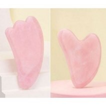 프롬아떼 괄사도구 로즈쿼츠 괄사 경락 마사지 페이스롤러, 1개, 하트