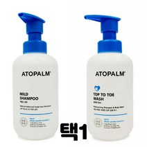 순한 샴푸 바디워시 모발 피부 진정 케어 성분좋은샴푸 여성 온가족, 아토팜 마일드샴푸300ml
