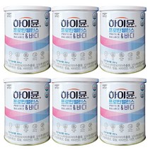 일동후디스 하이뮨 프로틴밸런스&바디 단백질 304g+보틀+스푼, 6통