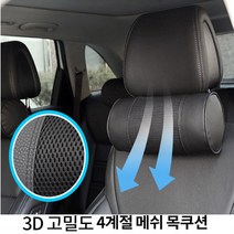 제노바 목쿠션4계절 3D고밀도 메쉬원단 블랙 목쿠션